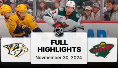 NHL Highlights | Predators vs. Wild - November 30, 2024