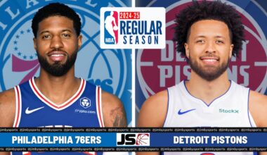 Philadelphia 76ers Vs Detroit Pistons | NBA Live Scoreboard 2024