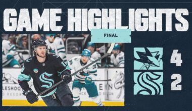 Seattle Kraken vs. San Jose Sharks | 11/30 Game Highlights
