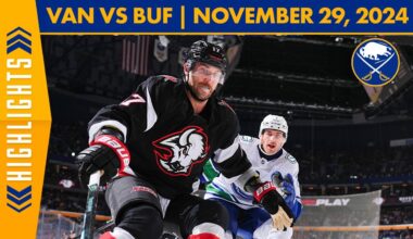 Vancouver Canucks Beat Sabres 4-3 in Overtime | Full Game Highlights