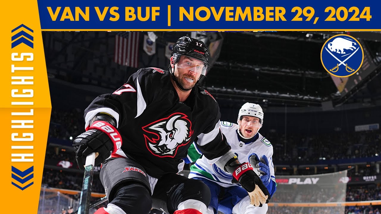 Vancouver Canucks Beat Sabres 4-3 in Overtime | Full Game Highlights