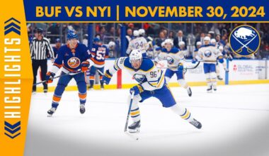 Buffalo Sabres Fall To New York Islanders 3-0 | Full Game Highlights
