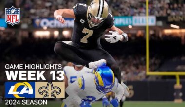 Los Angeles Rams vs. New Orleans Saints Game Highlights | NFL 2024 Season Week 13