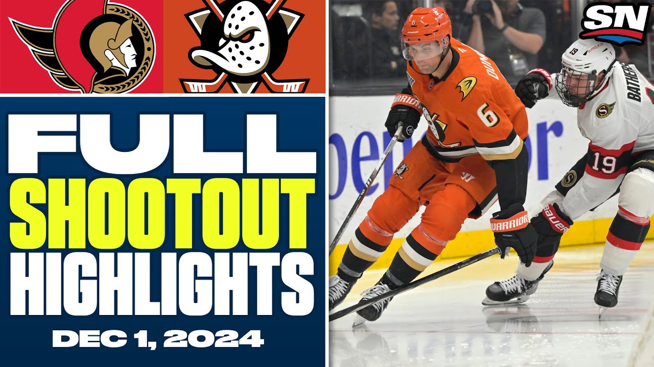 Ottawa Senators at Anaheim Ducks | FULL Shootout Highlights - December 1, 2024