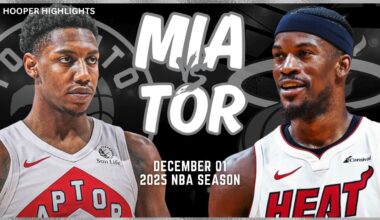 Miami Heat vs Toronto Raptors Full Game Highlights | Dec 1 | 2025 NBA Season