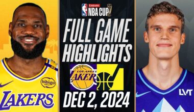 LAKERS vs JAZZ FULL GAME HIGHLIGHTS DECEMBER 2, 2024 NBA FULL GAME HIGHLIGHTS TODAY 2K25