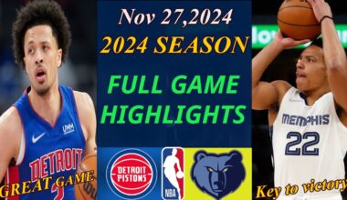 Detroit Pistons vs Memphis Grizzlies  Full Game Highlights | Nov 27, 2024 | NBA TODAY