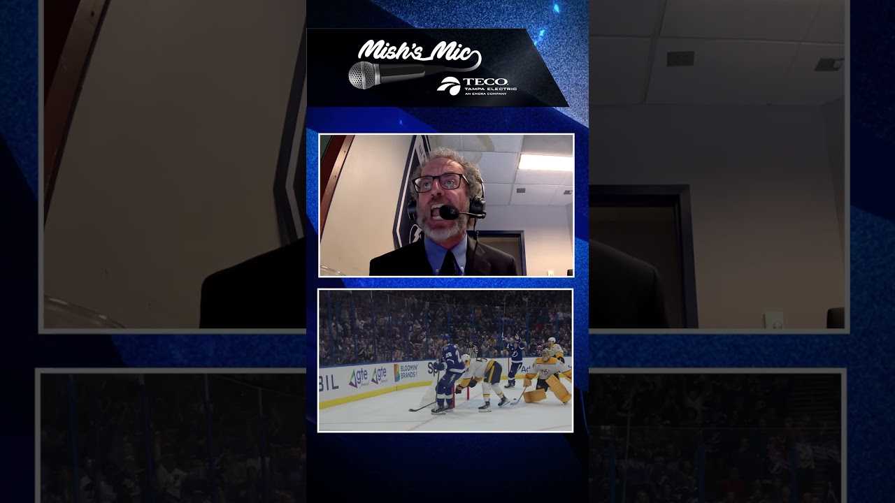 Nothing like an electric Mish call 🗣️ #nhl #tampabaylightning