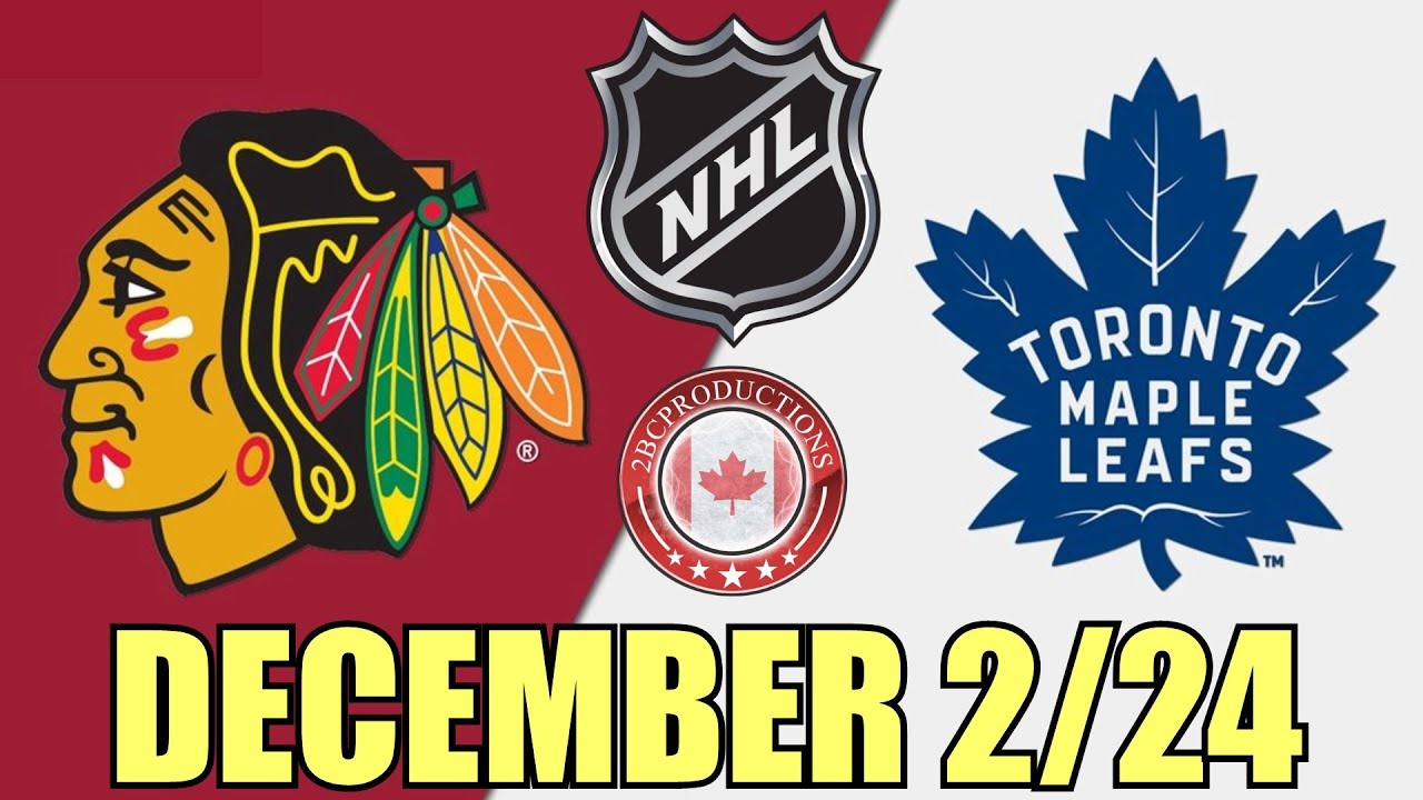 Toronto Maple Leafs vs Chicago Blackhawks DEC 2 24 w/Superbman