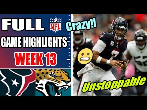 Houston Texans vs Jacksonville Jaguars Week 13 FULL GAME | 2024 NFL Highlights