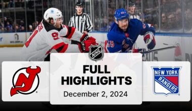 NHL Highlights | Devils vs. Rangers | December 02, 2024