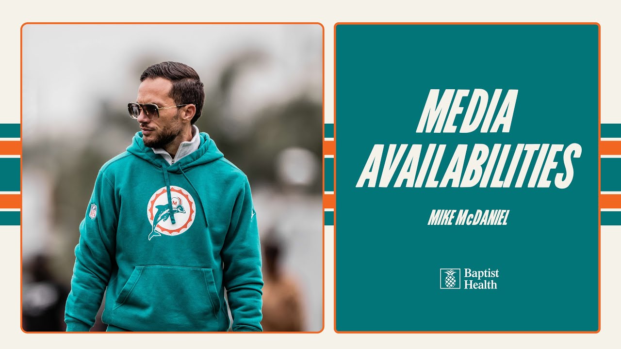 Coach Mike McDaniel meets with the media | Miami Dolphins