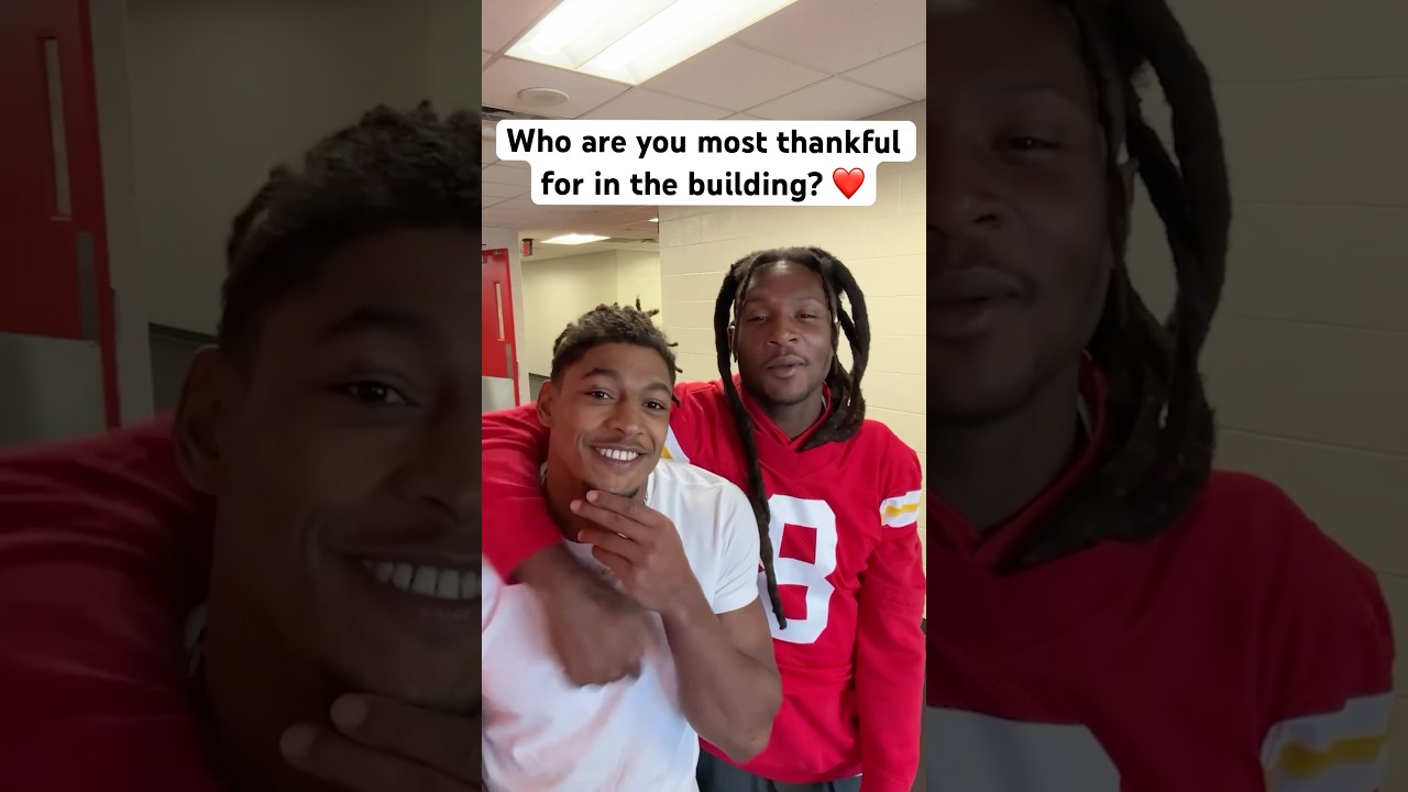 Who are these Chiefs most thankful for? ❤️ #qotd