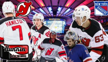 NJ Devils Romp NY Rangers 5-1 | Jack Hughes & Jesper Bratt Garden Party