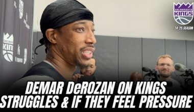 DeMar DeRozan on Kings struggles, not feeling pressure & Jae Crowder