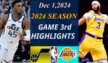 Utah Jazz Vs Los Angeles Lakers Full Game 3rd | Dec 1,2024 | Basketball TODAY | Game Highlights