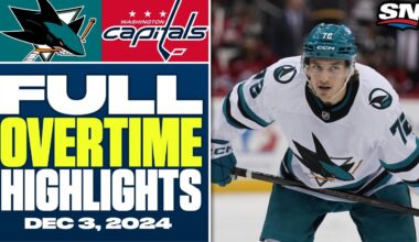 San Jose Sharks at Washington Capitals | FULL Overtime Highlights - December 3, 2024