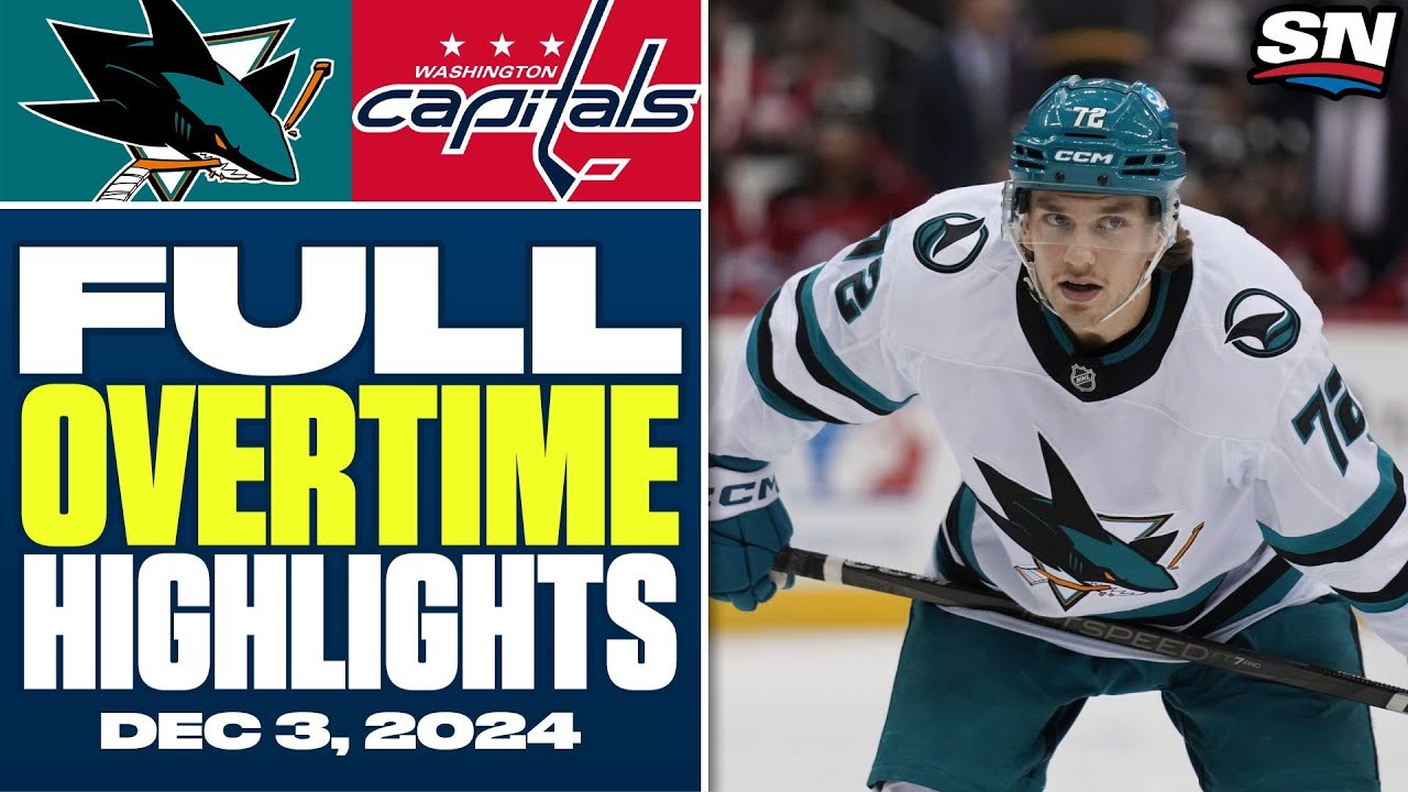 San Jose Sharks at Washington Capitals | FULL Overtime Highlights - December 3, 2024