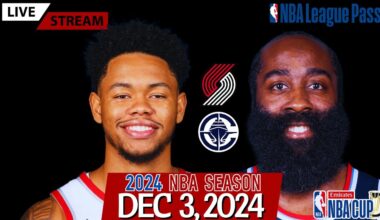 Harden's Clippers vs Portland Trail Blazers Emirates NBA Cup Live Stream (Play-By-Play & Scoreboard)