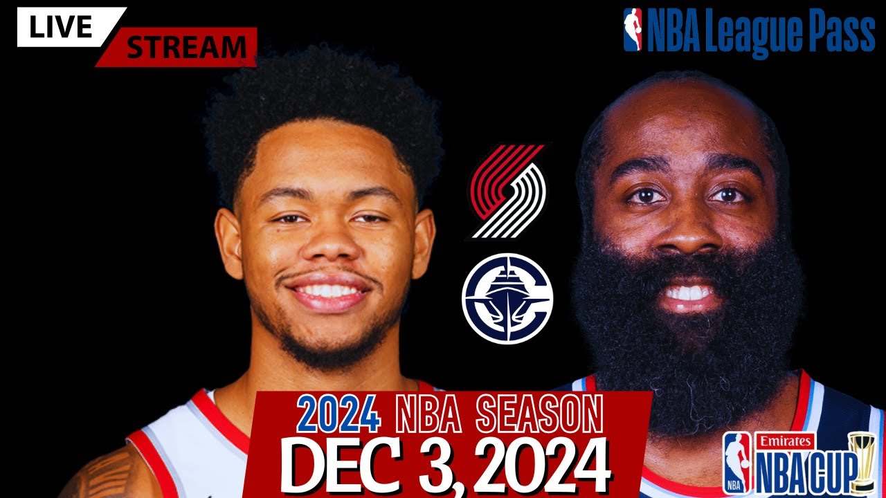 Harden's Clippers vs Portland Trail Blazers Emirates NBA Cup Live Stream (Play-By-Play & Scoreboard)