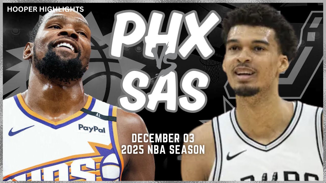 Phoenix Suns vs San Antonio Spurs Full Game Highlights | Dec 3 | 2025 NBA Season