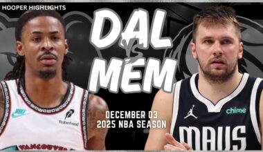 Dallas Mavericks vs Memphis Grizzlies Full Game Highlights | Dec 3 | 2025 NBA Season