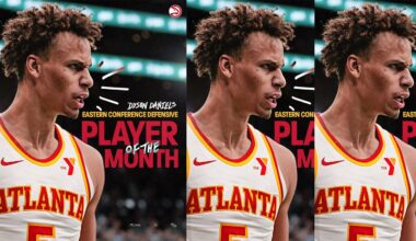 Dyson Daniels Named DEFENSIVE PLAYER OF THE MONTH in Eastern Conference