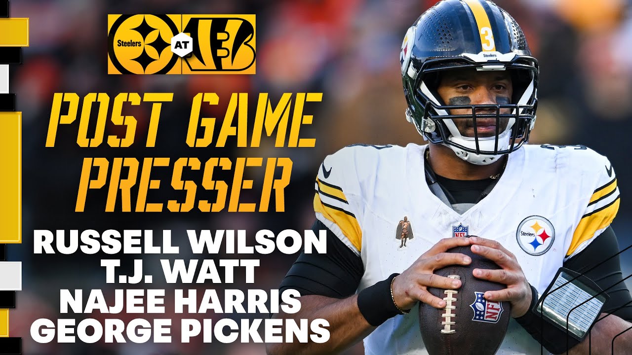 Willson, Watt, Harris & Pickens Postgame Press Conference (Week 13 at Bengals) | Pittsburgh Steelers