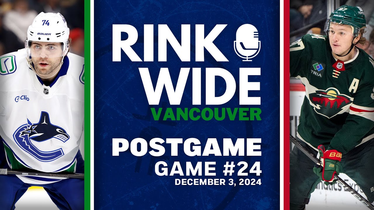 RINK WIDE POST-GAME: Vancouver Canucks at Minnesota Wild | Game 24 - Dec. 3, 2024
