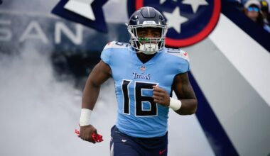 Titans' Treylon Burks to miss rest of season with knee injury