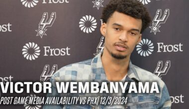 Victor Wembanyama Postgame vs Phoenix Suns | 12.3.2024