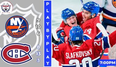 NHL GAME PLAY BY PLAY: ISLANDERS VS CANADIENS