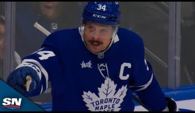 Auston Matthews Scores Back-To-Back Goals To Give Maple Leafs Lead vs. Predators