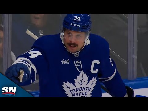 Auston Matthews Scores Back-To-Back Goals To Give Maple Leafs Lead vs. Predators