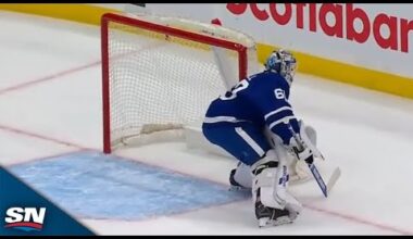 Bizzare Bounce Off Glass Costs Maple Leafs A Goal vs. Predators