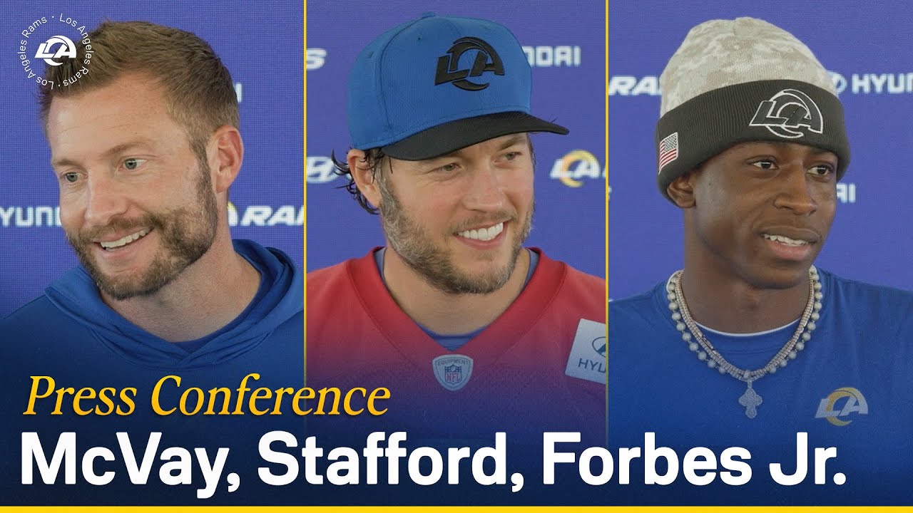 Sean McVay & Matthew Stafford Preview Bills Matchup; Emmanuel Forbes Jr. On Joining The Rams