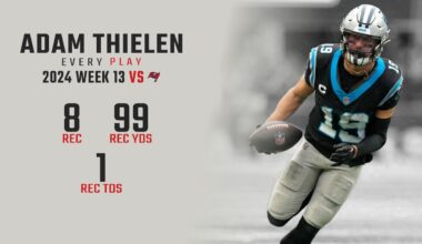 Adam Thielen Week 13 Replay: Every Target and Catch vs Tampa Bay Buccaneers