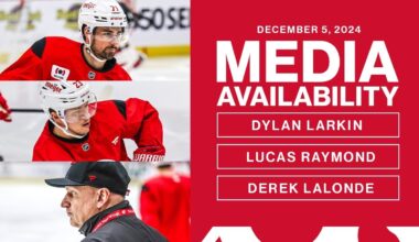 Dylan Larkin, Lucas Raymond, Derek Lalonde Media Availability | Dec. 3, 2024