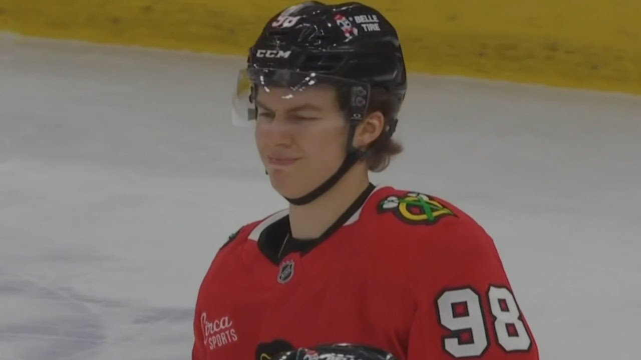 Bedard Breaks His Stick, Takes Penalty on Marchand