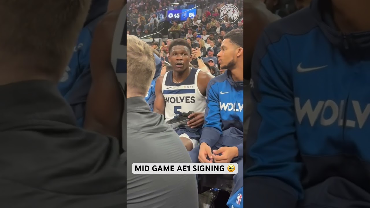 Moments like this 💚 #nba #minnesota #timberwolves #ae1 #anthonyedwards