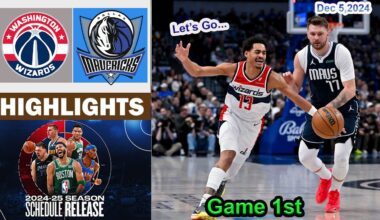 Washington Wizards vs Dallas Mavericks 1st QTR Game Highlights | NBA Season Dec 5, 2024