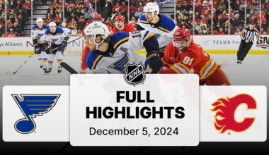 NHL Highlights | Blues vs. Flames | December 05, 2024