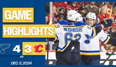 Game Highlights: Blues 4, Flames 3 (OT)