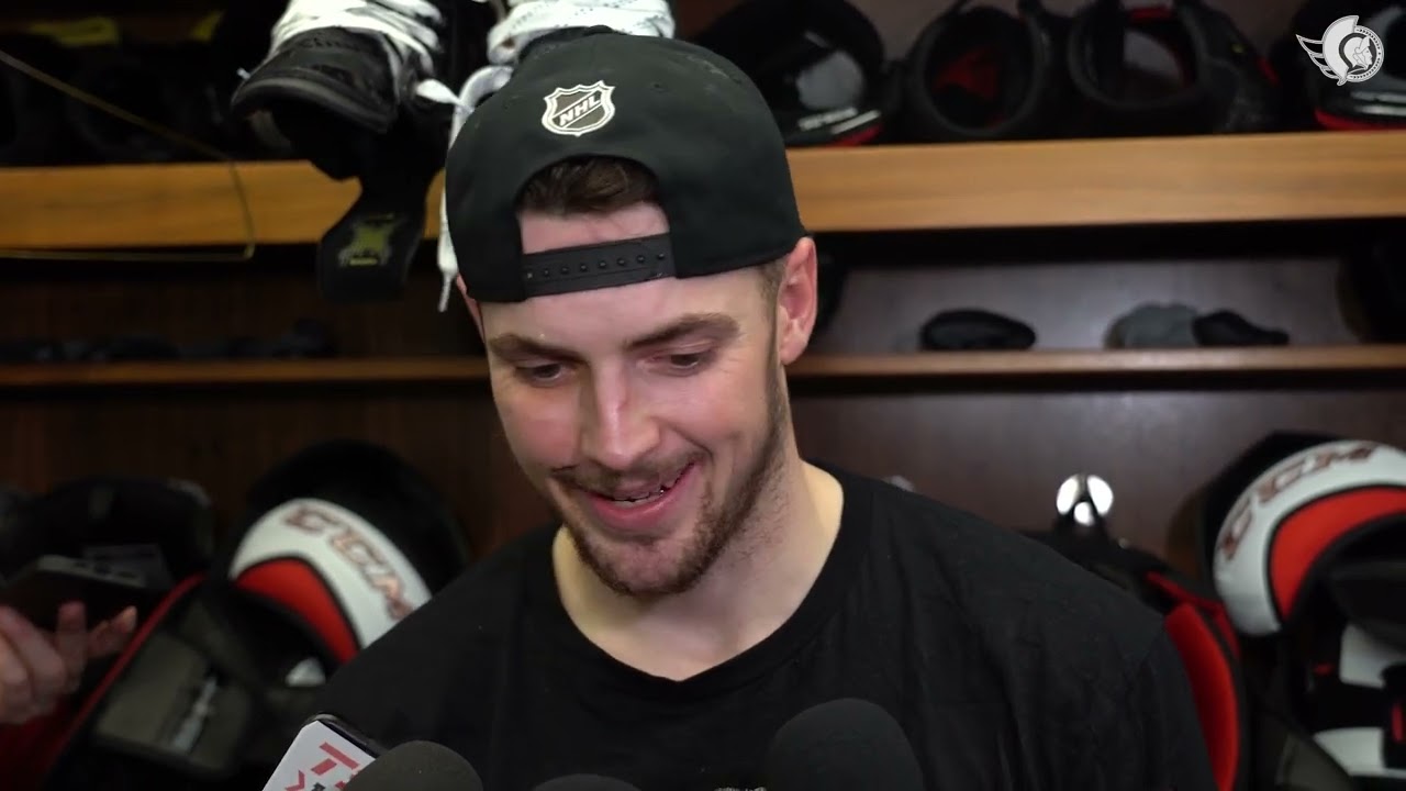Josh Norris, Drake Batherson, Nick Jensen, and Travis Green Postgame Media vs DET