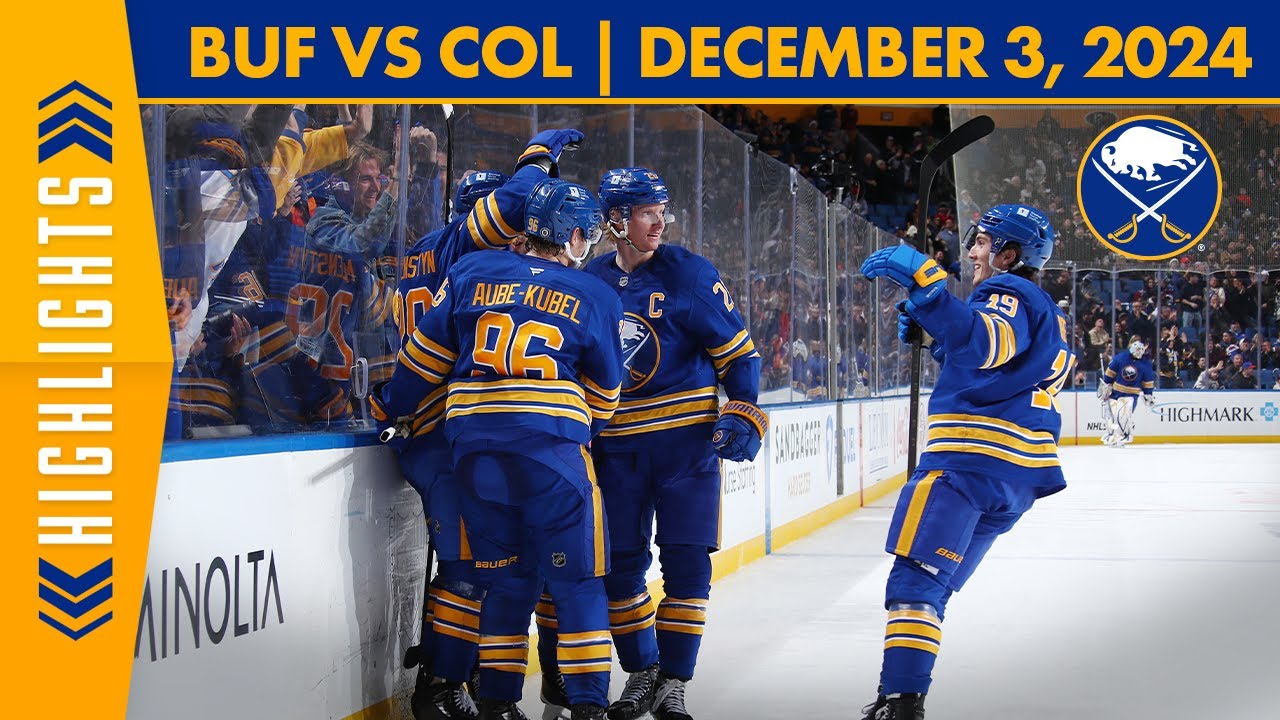 Tage Thompson Scores Back-To-Back In Buffalo Sabres 5-4 Loss To Colorado Avalanche | Highlights