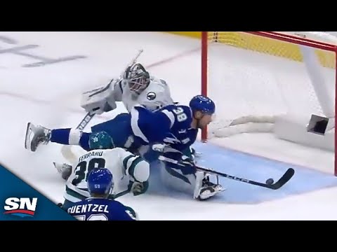 Lightning's Brandon Hagel Strikes Twice With Two Goals In 23 Seconds vs. Sharks