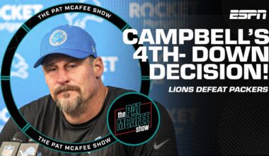 Pat McAfee reacts to Dan Campbell's RISKY 4th-down call vs. Packers! 👀 | The Pat McAfee Show