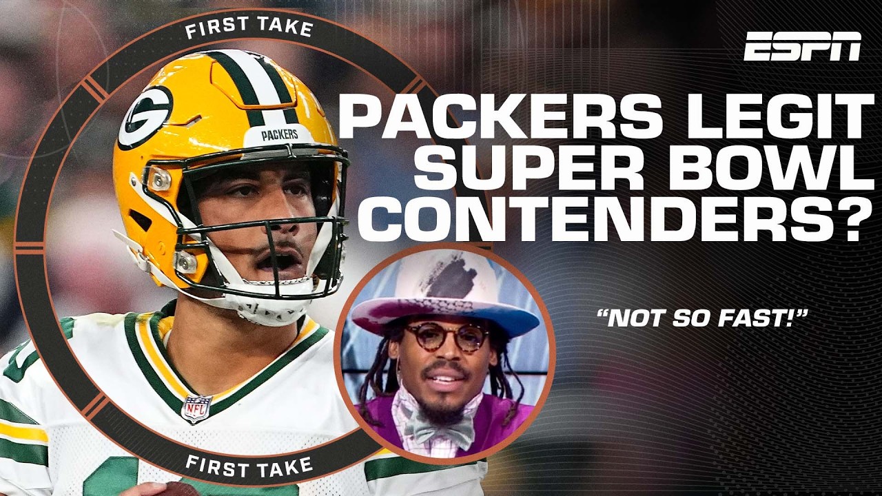 Cam Newton says ‘NOT SO FAST’ to the Packers being LEGIT Super Bowl contenders 👀⏸️ | First Take