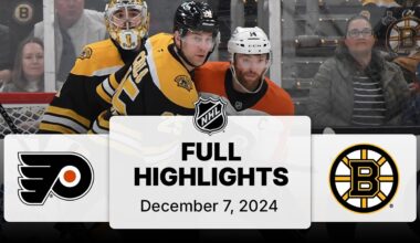 NHL Highlights | Flyers vs. Bruins | December 07, 2024