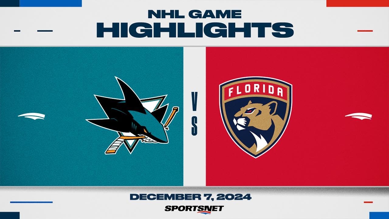 NHL Highlights | Sharks vs. Panthers - December 7, 2024